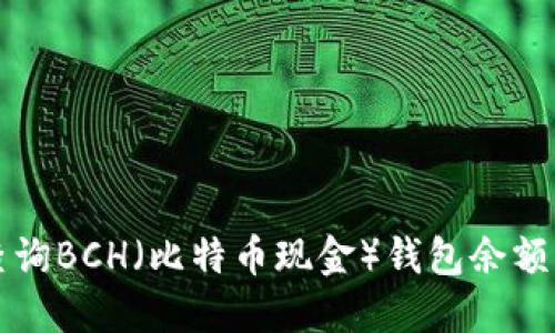 如何高效查询BCH（比特币现金）钱包余额与交易记录